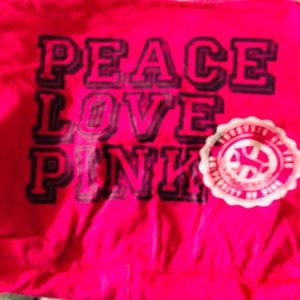 Pink tote bag.
